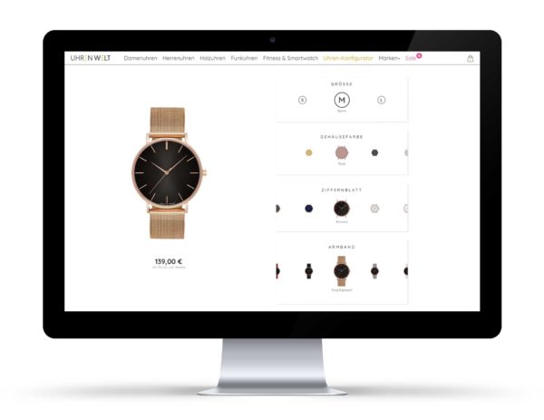 Online Konfigurator für Uhren - Uhrenwelt.shop