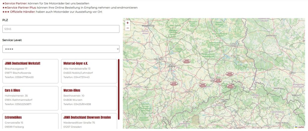 JAWA Deutschland Service Partner